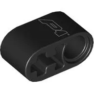 Technic Beam 1 x 2 Thick with Pin Hole and Axle Hole with Silver 'P1' print