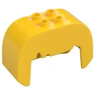 Duplo Brick, Hair, 2 x 2 Top Studs, Straight, Jagged Bangs