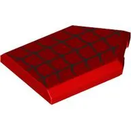 Tile Special 2 x 3 Pentagonal with Tight Black Spider Webbing Print