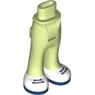 Minidoll Hips and Trousers with Back Pockets with White Shoes, Dark Blue Laces, Soles print