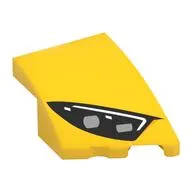 Slope Curved 3 x 2 with Stud Notch Right with Headlight print