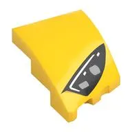 Brick Wedged, Curved 3 x 2 with Stud Notch Left with Headlight print