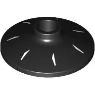 Dish 2 x 2 Inverted [Radar] with White Spokes print