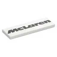 Tile 2 x 6 with Black 'McLaren' print