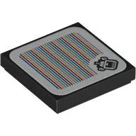 Tile 2 x 2 with Cheep Chomp and Barcode Print (Sticker)