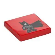 Tile 2 x 2 with Batman print
