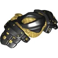 Minifig Neckwear Armour Ninja with Pearl Gold Katana Holder pattern