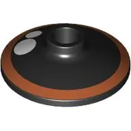 Dish 2 x 2 Inverted [Radar] with Reddish Orange Eye print