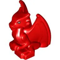 Creature, Dragon, Baby, Sitting with Black Eyes print