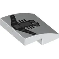 Brick Curved 2 x 2 x 2/3 with Dark Bluish Grey Clone Trooper Mask print