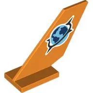 Tail Shuttle with Globe / Explorers Symbol print