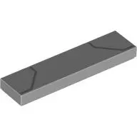 Tile 1 x 4 with Dark Bluish Grey Lines print