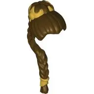 Hair Braided Long with Gold Ornaments print