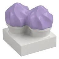 Duplo Food, Two Cakes on Plate Lavender