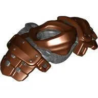 Minifig Neckwear Armour Ninja with Pearl Titanium Katana Holder pattern