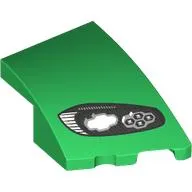 Slope Curved 3 x 2 with Stud Notch Right with Headlight print