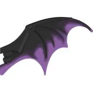 Creature Body Part, Dragon Wing 19 x 11 with Marbled Trans-Purple Pattern