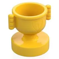 Duplo Trophy Cup with Number 1 in Shield - Closed Handles, Shallow Notches