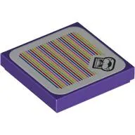 Tile 2 x 2 with Rot and Barcode Print (Sticker)