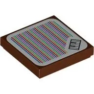 Tile 2 x 2 with Piano and Barcode Print (Sticker)