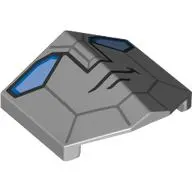 Brick Sloped 33° 2 x 2 Double / Inverted with Robot/Autobot Face print (Bumblebee)