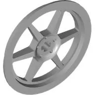 Wheel Cover 6 Spoke with Axle Hole - 43mm D.