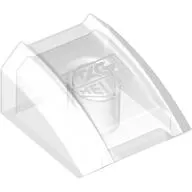 Brick Curved 2 x 2 with Lip, No Studs with TAG Heuer Logo print