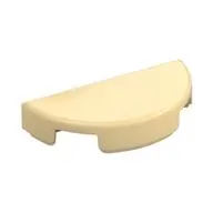 Tile Round 1 x 2 Half Circle