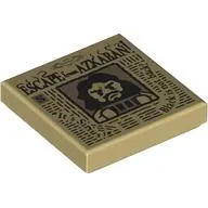 Tile 2 x 2 with Newspaper, 'ESCAPE from AZKABAN', Sirius Black print