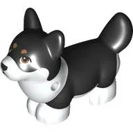 Animal, Dog, Corgi with Partially Black Fur print
