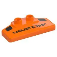 Duplo Rear Spoiler 2 x 4 x 1 / 2 with 'MCLAREN' Print