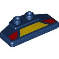 Duplo Rear Spoiler 2 x 4 x 1 / 2 with Yellow and Red Panels Print