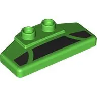 Duplo Rear Spoiler 2 x 4 x 1 / 2 with Black Panels Print