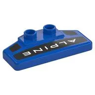 Duplo Rear Spoiler 2 x 4 x 1 / 2 with 'ALPINE' Print