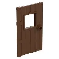 Door 1 x 4 x 6 with Window, Wood Structure, Loose Window Hold