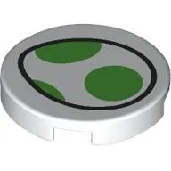 Tile Round 2 x 2 with Yoshi Egg print