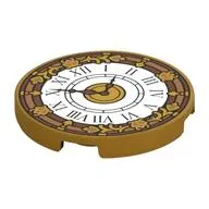 Tile Round 3 x 3 with White Clock Face, Decorations print