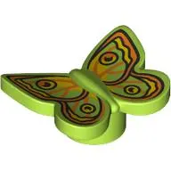 Insect, Butterfly with Yellow, Orange, Black Decorations print