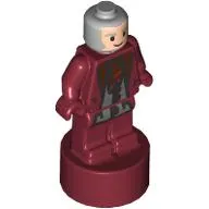 Minifig Trophy Statuette, Garrick Ollivander, Dark Red Outfit
