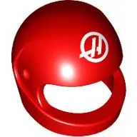 Helmet, Standard with White 'H' in Circle print