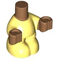 Minidoll Baby Body with Bright Light Yellow Body, Medium Nougat Hands pattern
