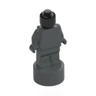 Minifig Trophy Statuette with Black Head pattern