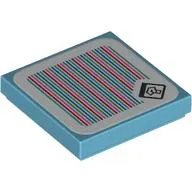 Tile 2 x 2 with Question Mark Box and Barcode Print (Sticker)