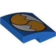 Brick Curved 2 x 2 x 2/3 with Tail's Tails print