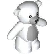 Animal, Bear / Teddy, Arms Down with Light Bluish Grey Snout, Chest print