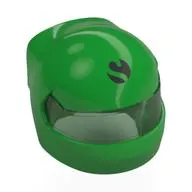 Helmet, Formula 1 with Trans-Green Visor pattern and 'S' in Black Circle (Sauber) print