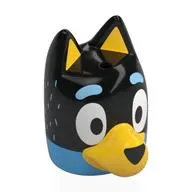 Minifig Head Special, Bluey with Yellow Nose, White Fur, Dark Blue Top (Bandit)