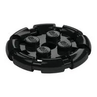 Plate Special 2 x 2 with Bar Frame Round
