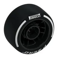 Wheel Rim 24 x 13.4 with Black Slick Tyre with White 'PIRELLI' print