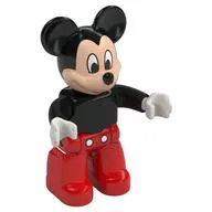 Duplo Figure Mickey Mouse with Nougat Face, Red Legs, White Buttons print